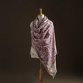 Floral Sanganeri Print Pure Merino Wool Handwoven Shawl 43