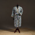 Sanganeri Hand Block Print Waffle Weave Cotton Bath Robe 15