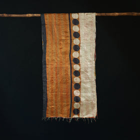 Bengal Kantha Handwork Patchwork Reversible Silk Stole 352