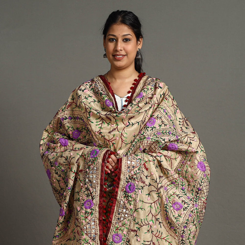 Phulkari Embroidered Dupatta