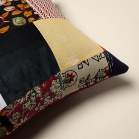 Multicolor Handcrafted Cotton Patchwork Cushion Cover