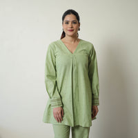 Green - Jacquard Cotton Co-Ord Set 07