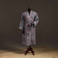 Sanganeri Hand Block Print Waffle Weave Cotton Bath Robe 16