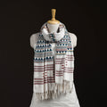 Orissa Tribal Kapadaganda Hand Embroidered Pure Handwoven Cotton Stole 13