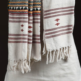 Orissa Tribal Kapadaganda Hand Embroidered Pure Handwoven Cotton Stole 14