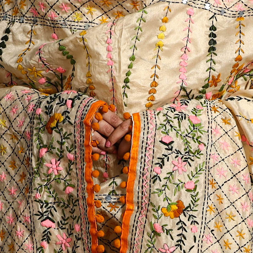 Phulkari Embroidered Dupatta