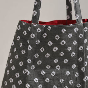 Grey - Eco-Friendly Handmade Cotton Jhola Tote Bag 04