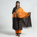 Buy Pochampally Ikat Weave Cotton Kurta with Palazzo & Dupatta Set Online l iTokri.com