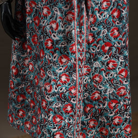 Sanganeri Hand Block Print Waffle Weave Cotton Bath Robe 16