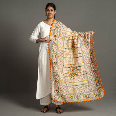 Phulkari Embroidered Dupatta