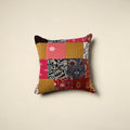 Multicolor Handcrafted Cotton Patchwork Cushion Cover