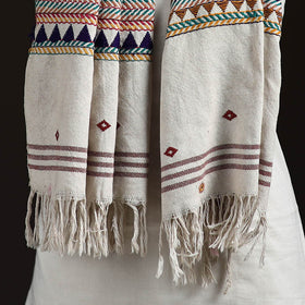 Orissa Tribal Kapadaganda Hand Embroidered Pure Handwoven Cotton Stole 18