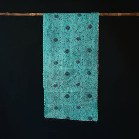 Bengal Kantha Handwork Patchwork Reversible Silk Stole 345