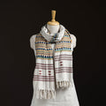 Orissa Tribal Kapadaganda Hand Embroidered Pure Handwoven Cotton Stole 19