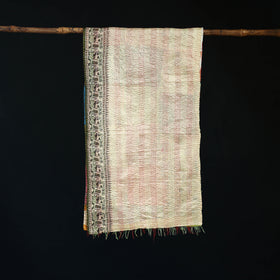 Bengal Kantha Handwork Patchwork Reversible Silk Stole 343