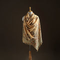 Floral Sanganeri Print Pure Merino Wool Handwoven Shawl 47