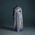 Tussar Silk Pure Handloom Saree in Bengal Hand Block Prints 01