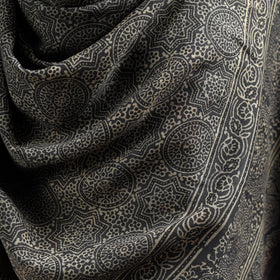 Kutch Handwoven Ajrakh Hand Block Print Merino Wool Shawl  62