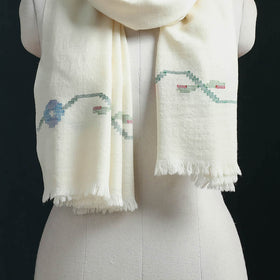 Ladakh Pure Handwoven Sheep Merino Wool Stole 02