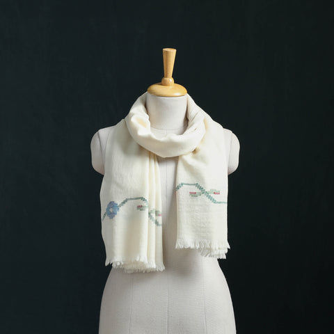 Ladakh Pure Handwoven Sheep Merino Wool Stole 02