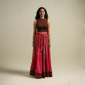 Multicolor - Bandhani Tie-Dye 24 Kali Patchwork Cotton Long Skirt 10