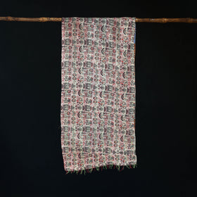 Bengal Kantha Handwork Patchwork Reversible Silk Stole 338