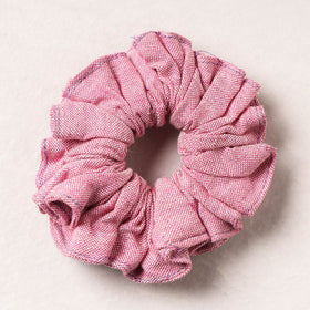   Handmade Tussar Silk Elastic Rubber Band/Scrunchie 