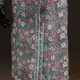 Sanganeri Hand Block Print Waffle Weave Cotton Bath Robe 19