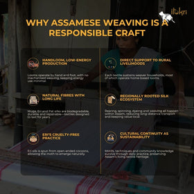 Handspun Handwoven Pure Eri Silk Aari Hand Embroidered Shawl of Assam 01