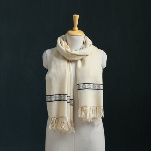 Ladakh Pure Handwoven Sheep Merino Wool Stole 05