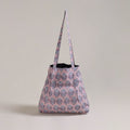 Pink - Eco-Friendly Handmade Cotton Jhola Tote Bag 09