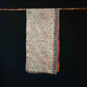Bengal Kantha Handwork Patchwork Reversible Silk Stole 333