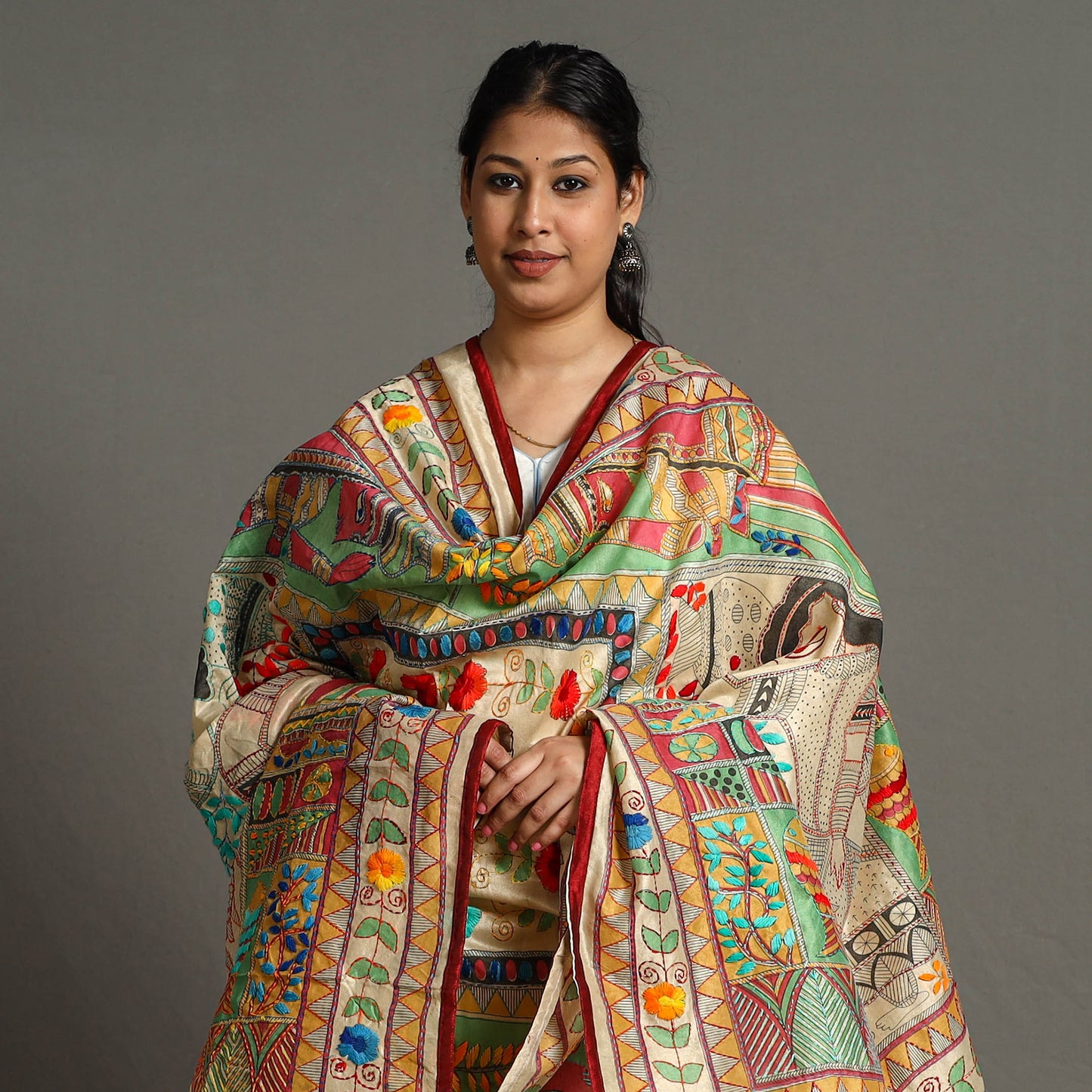 Phulkari Embroidered Dupatta