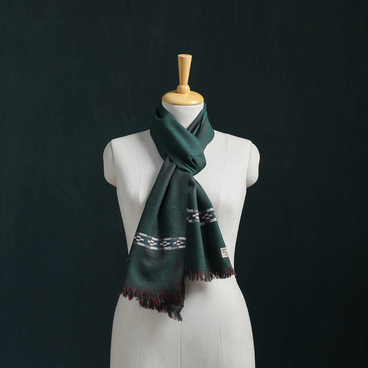 Ladakh Pure Handwoven Sheep Merino Wool Scarf 11
