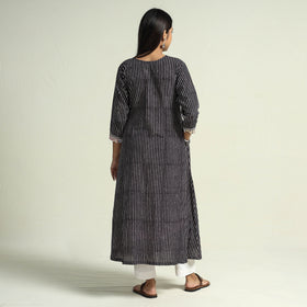 Buy Block Print Cotton Patchwork A-Line Bagh Kurta For Women