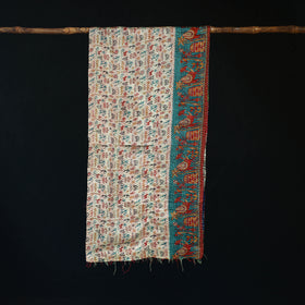 Bengal Kantha Handwork Patchwork Reversible Silk Stole 331