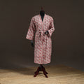 Sanganeri Hand Block Print Waffle Weave Cotton Bath Robe 21