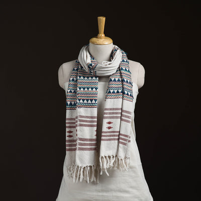 Orissa Tribal Kapadaganda Hand Embroidered Pure Handwoven Cotton Stole 35