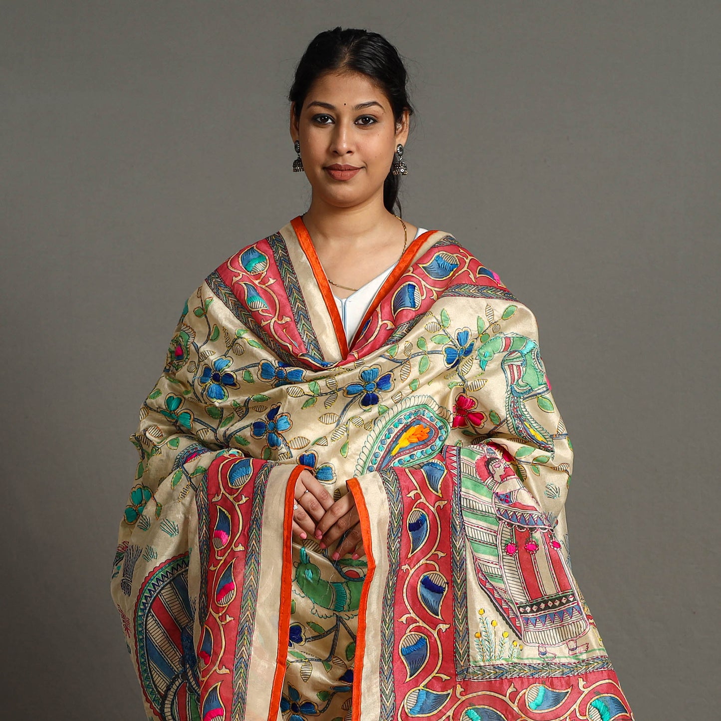 Phulkari Embroidered Dupatta