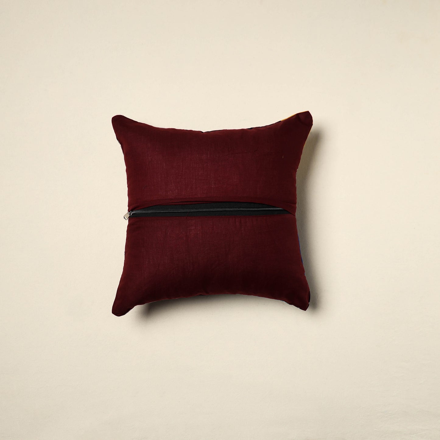 Multicolor - handcrafted cotton patchwork cushion cover 141