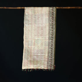 Bengal Kantha Handwork Patchwork Reversible Silk Stole 328