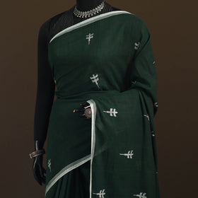 Phulia Jamdani Pure Handloom Cotton Saree with Tassels (Count 92/40) 34