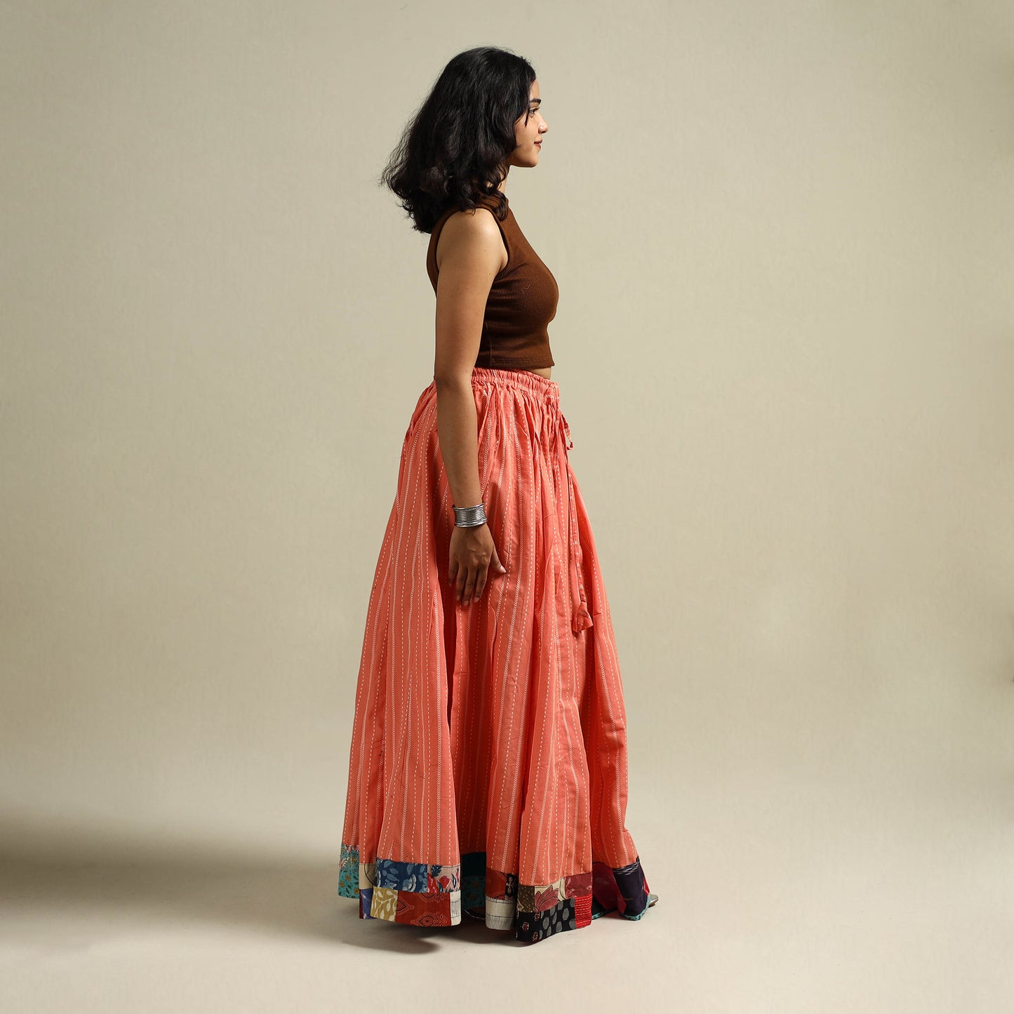 Jacquard 24 Kali Patchwork Cotton Long Skirt 13