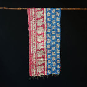 Bengal Kantha Handwork Patchwork Reversible Silk Stole 325