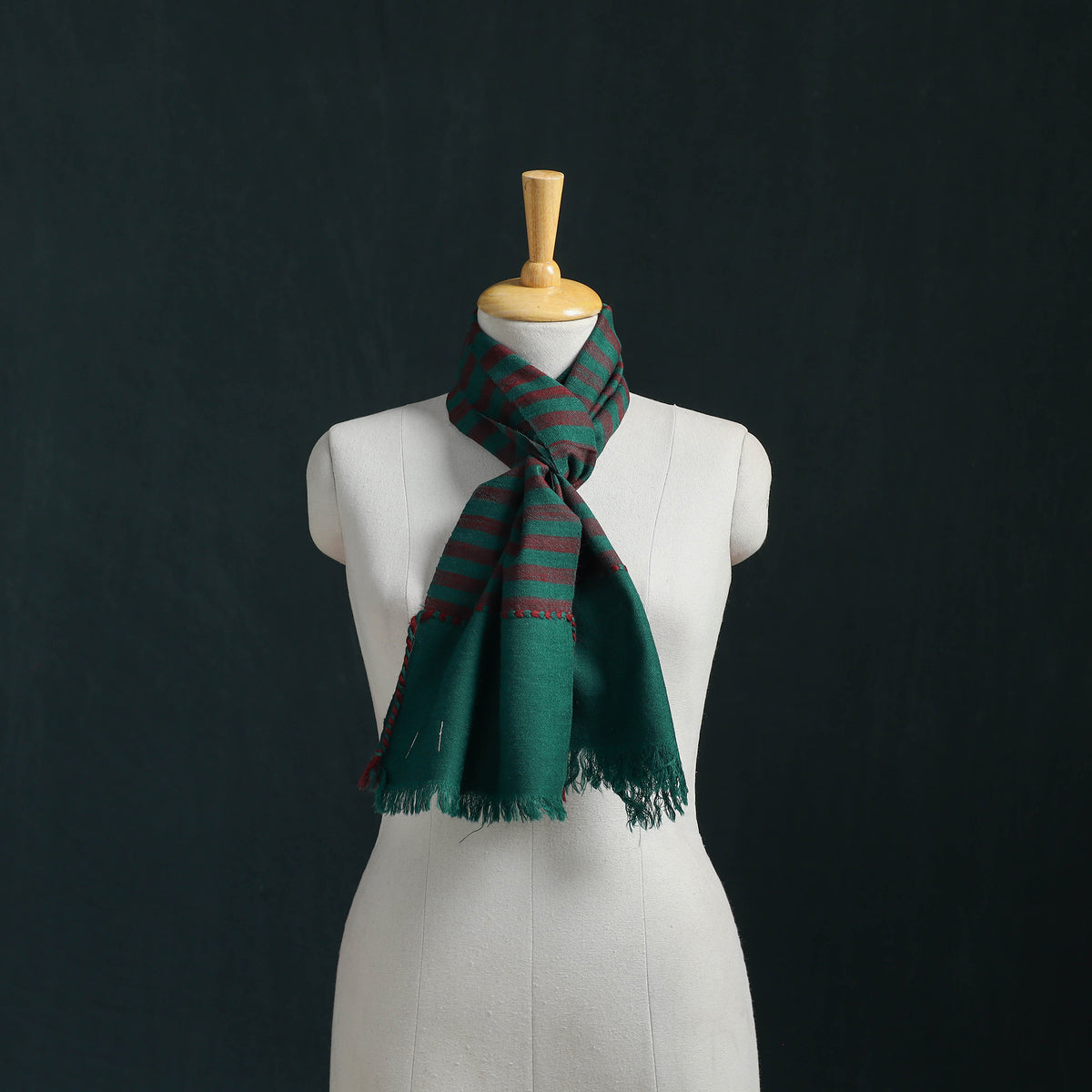 Ladakh Pure Handwoven Sheep Merino Wool Scarf 16