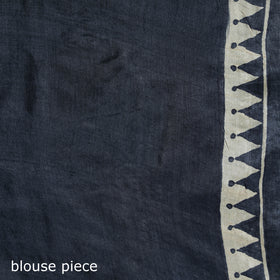 Tussar Silk Pure Handloom Saree in Bengal Hand Block Prints 04