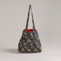 Blue - Eco-Friendly Handmade Cotton Jhola Tote Bag 13