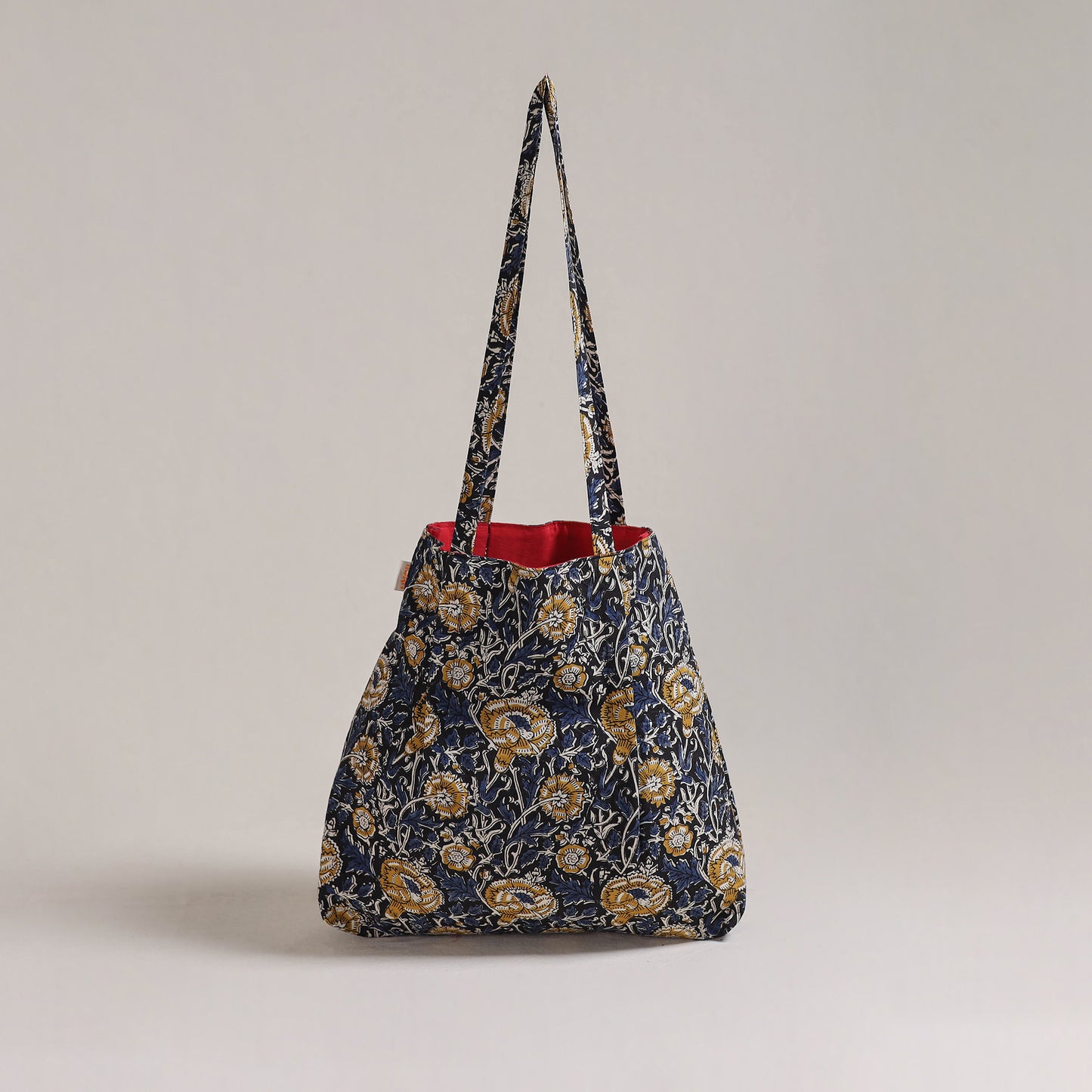 Blue - Eco-Friendly Handmade Cotton Jhola Tote Bag 13
