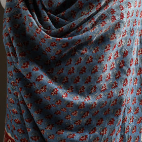 Floral Sanganeri Print Pure Merino Wool Handwoven Shawl 50