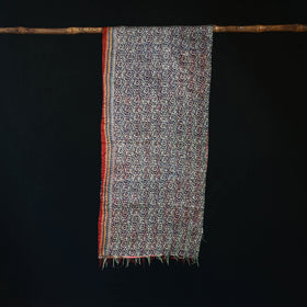 Bengal Kantha Handwork Patchwork Reversible Silk Stole 322